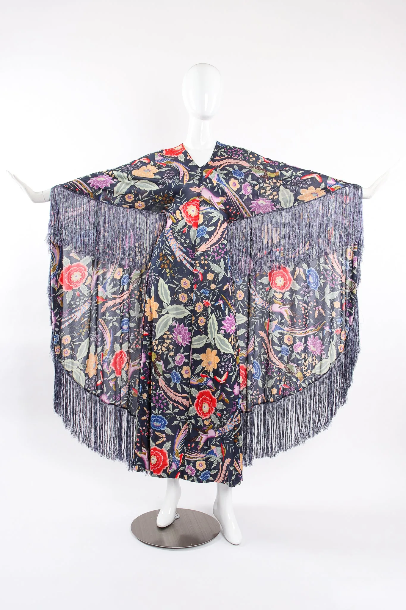 1971 Piano Shawl Fringe Dress
