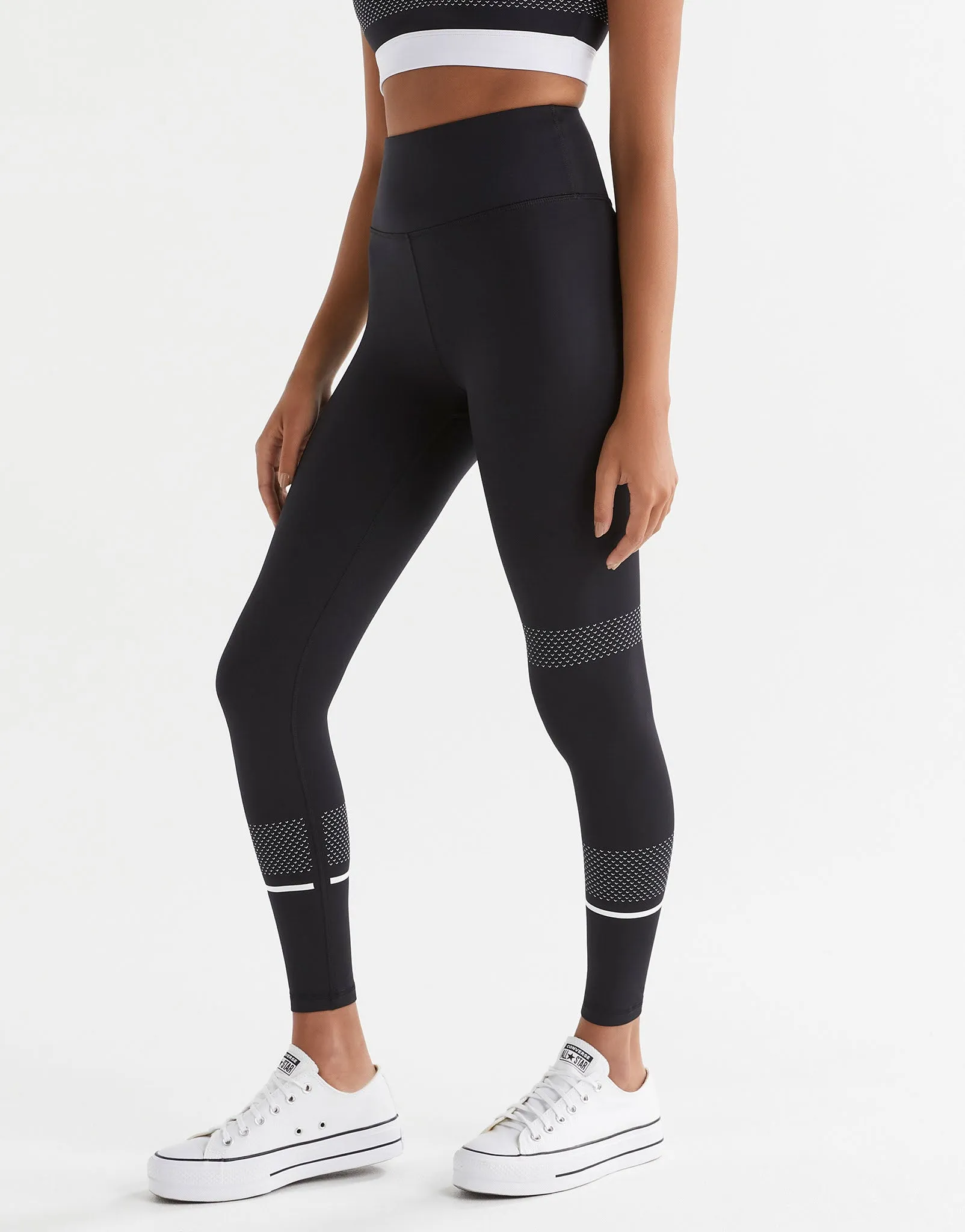 ACTIVATE Full Length Legging - Black / White