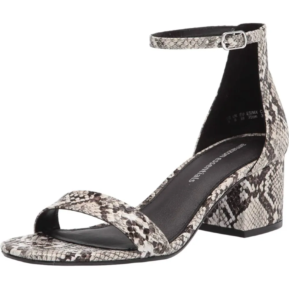 Amazon Essentials Women's Two Strap Heeled Sandal | Multiple Colors and Sizes
