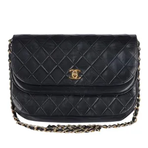 Classic Double Flap Quilted Lambskin Leather Shoulder Bag