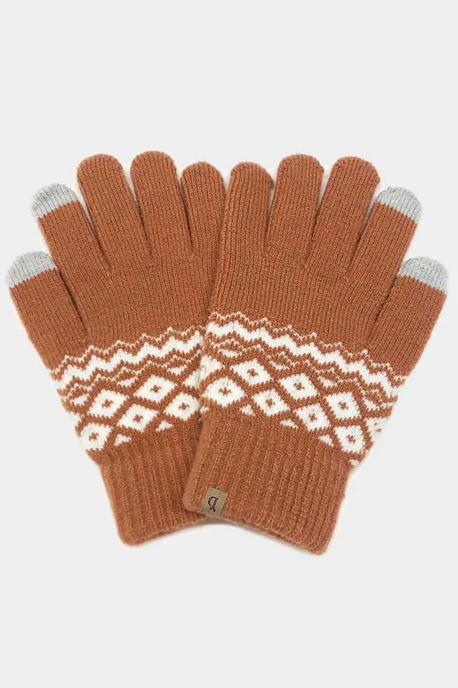 Geo Knit Gloves