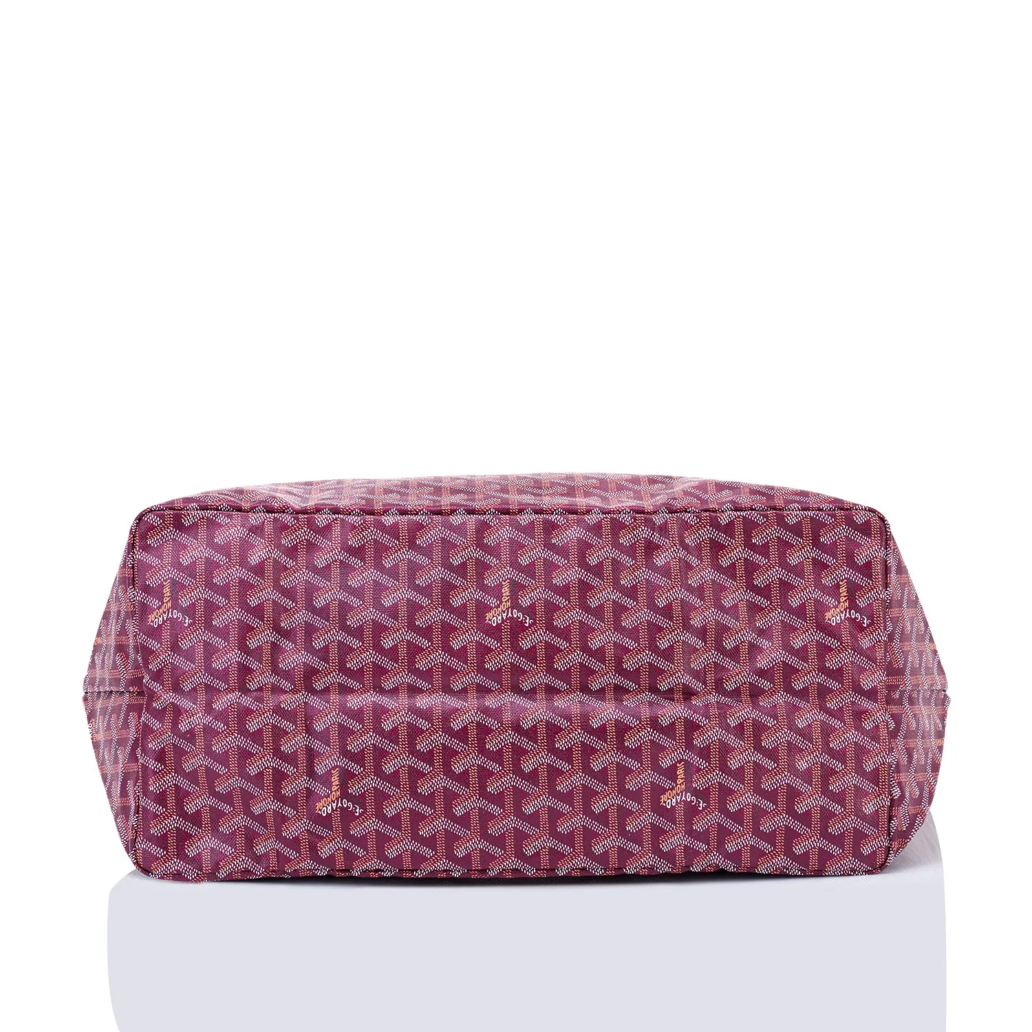 Goyard St Louis Tote Burgundy Chevron Bag GM