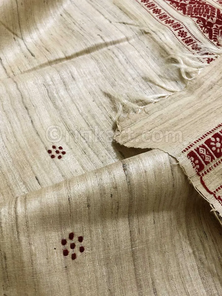 Magnificent Butti Work Tussar Silk Shawl
