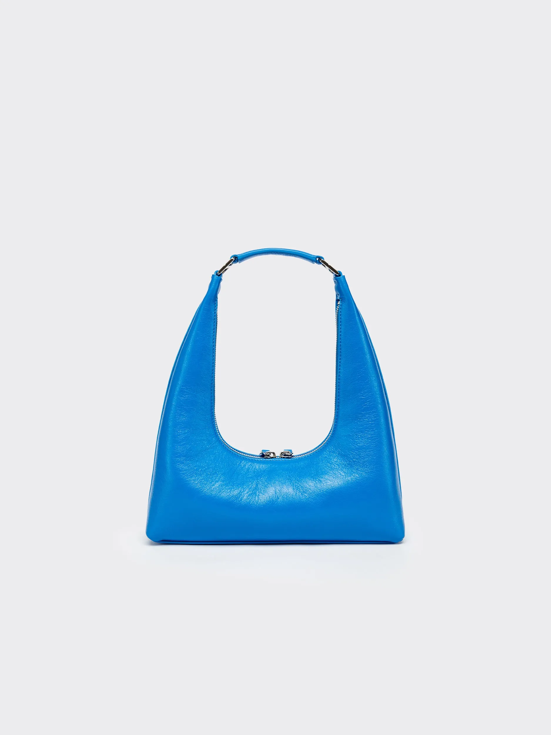 Small Shoulder Tartar Bag - Blue
