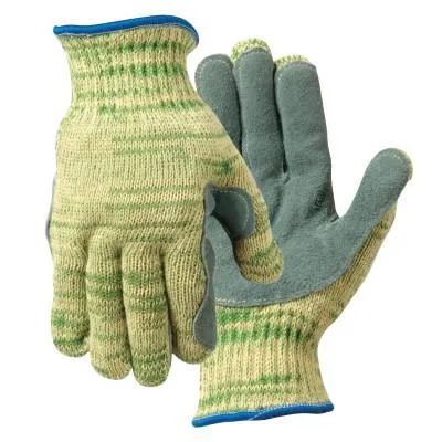 Wells Lamont Whizard Metalguard Mastergrip Gloves, Large, Gray/Green/Yellow, 1880LLP